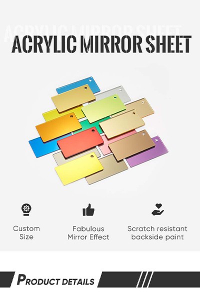 聚美-黑白简约风亚克力板详情页