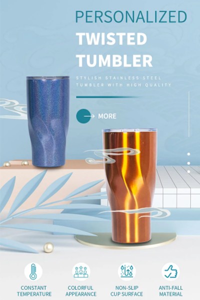 戴安-祥云漂浮淡蓝色系不倒翁带盖水杯详情页