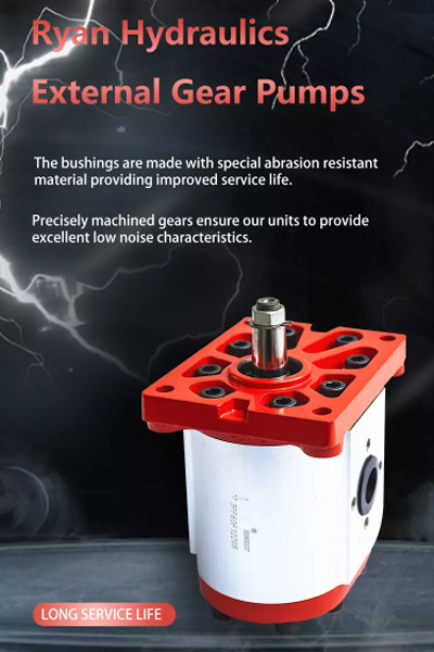 黑色炫酷液压齿轮泵模板