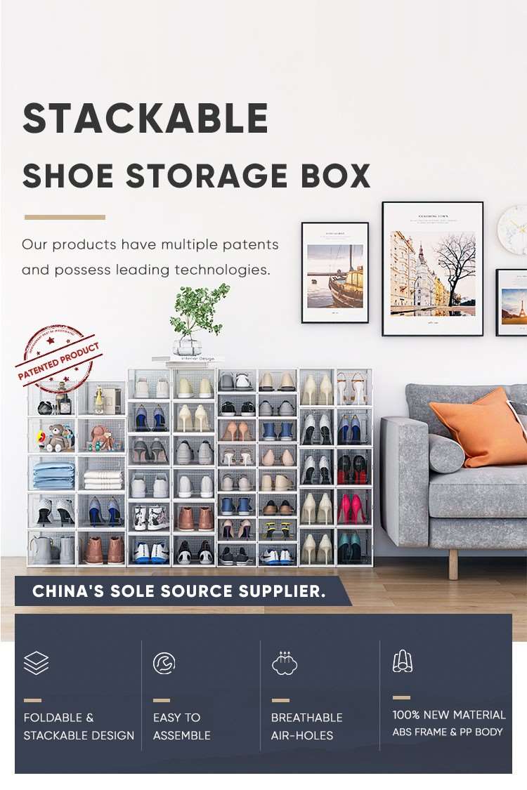 同舜-静谧蓝品牌大气鞋盒类详情页